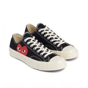 Comme des Garçon X Converse Play Chuck 70 Low Black Size 8